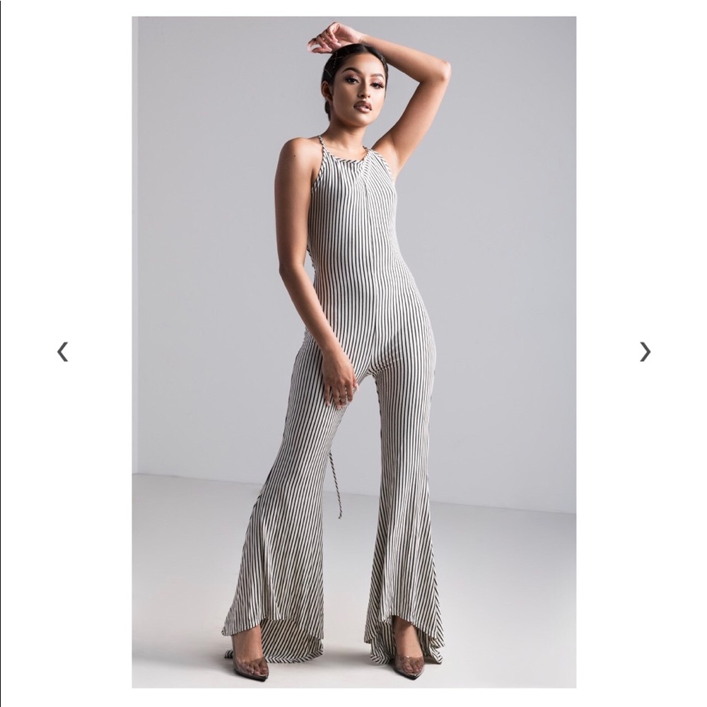 Striped Romper brand new